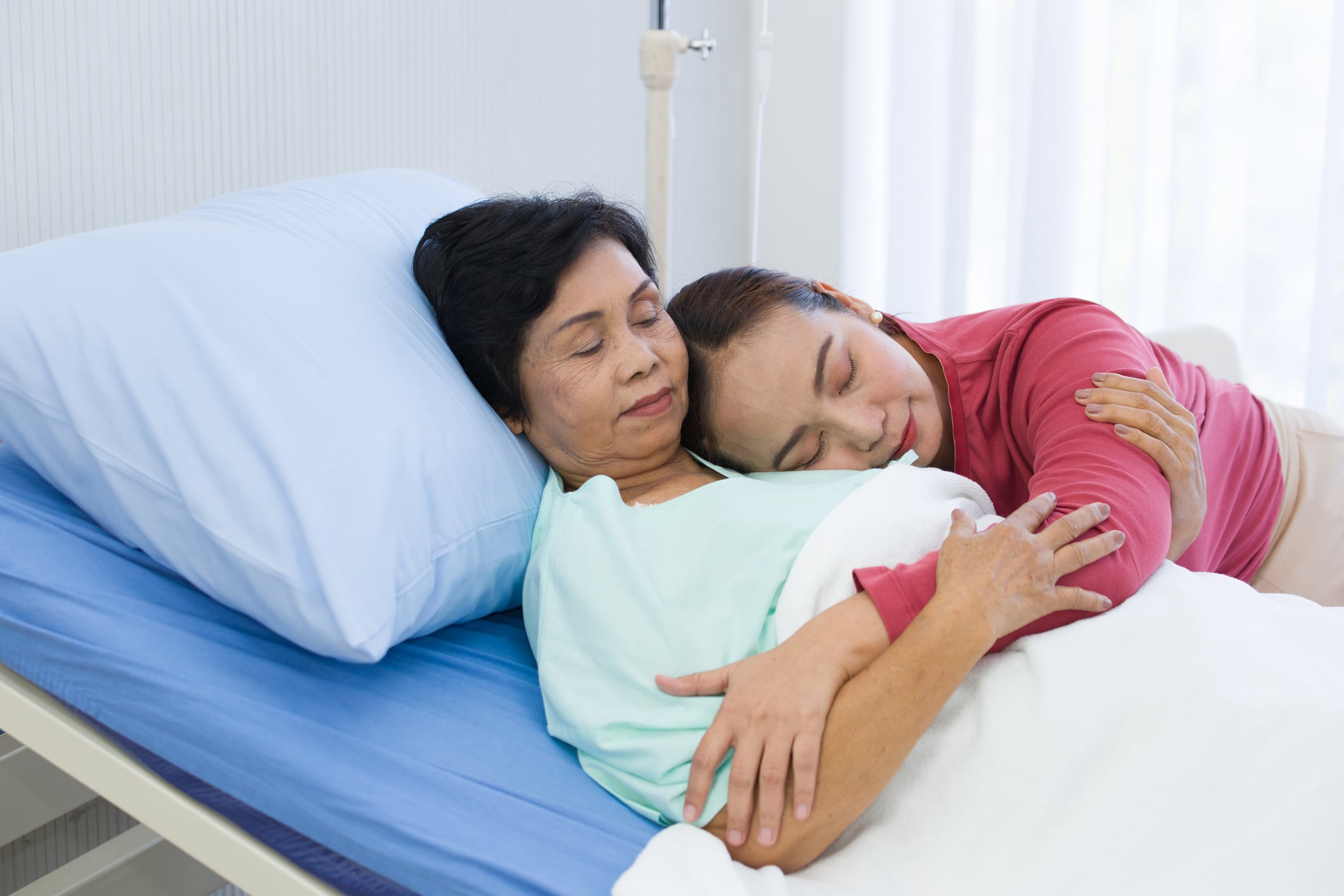 sister caring for sick sister