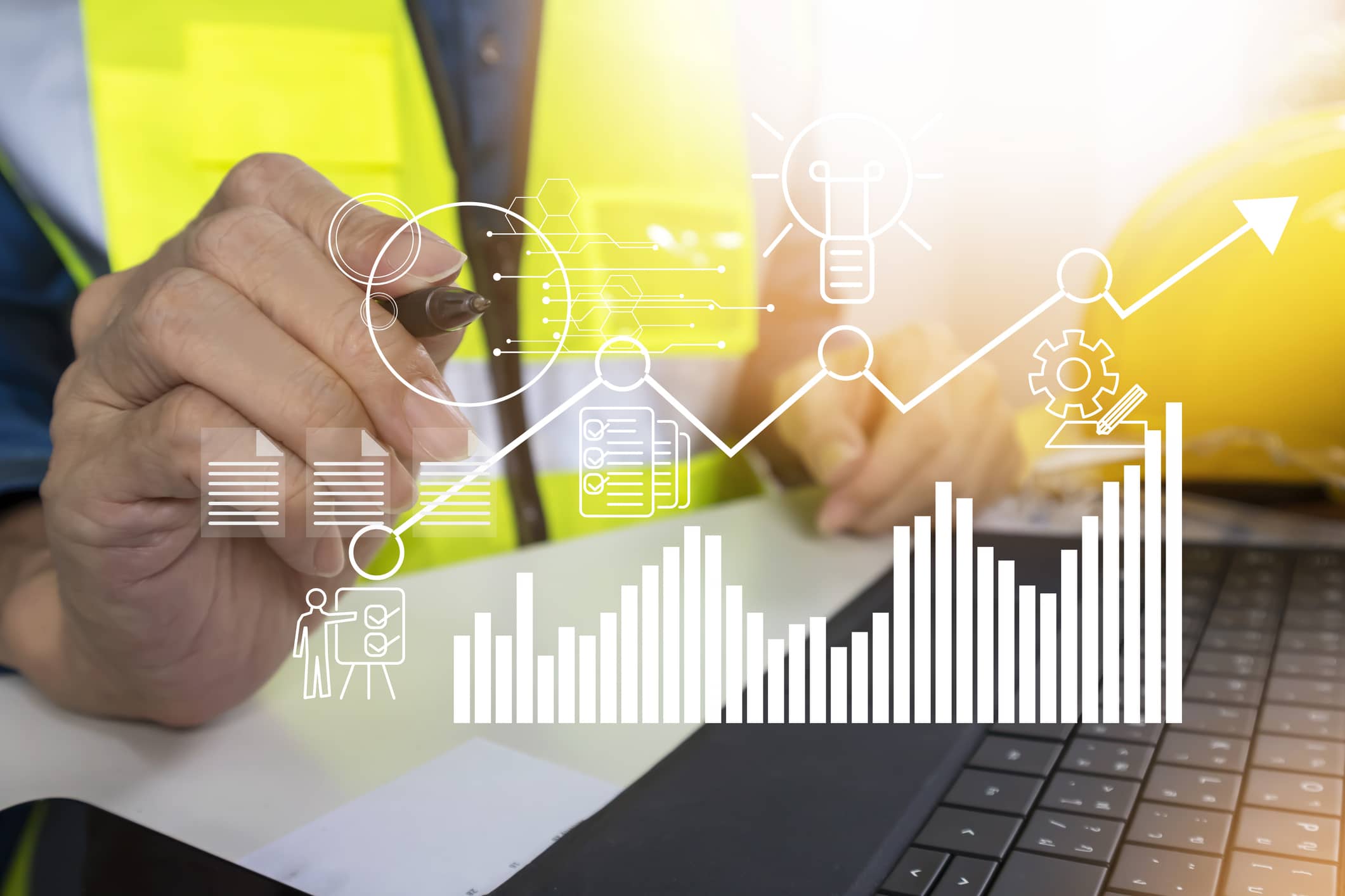 Engineers control the project, materials and construction costs and complete the project according to the goals for the construction business profits.